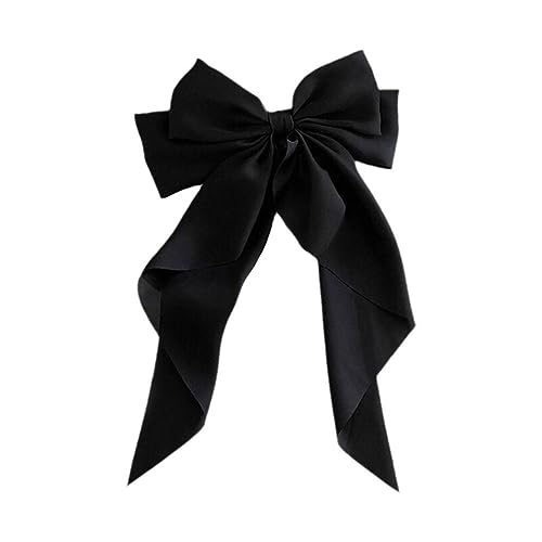 Elegante Große Schleife Band Haarspange Für Frauen Süße Lange Band Haar Bowknot Hairgrip Haarnadel Zubehör Haarspangen Satin von Generic