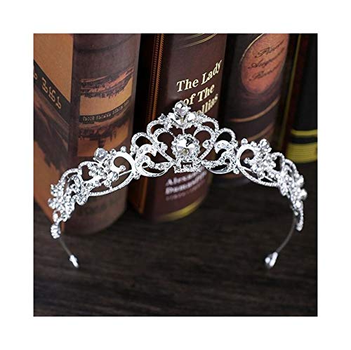Elegante Rose Gold Herz Kristall Krone Prinzessin Braut Hochzeit Tiara Dekoration Kopfschmuck Hochzeit Haar Zubehör Schmuck Kopfschmuck von Generic