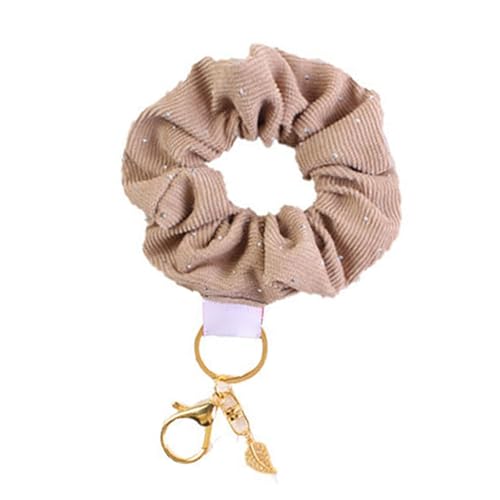 Elegantes, abnehmbares Haargummi mit Schlüsselanhänger, stabile Legierung, Anhänger, Handgelenk, Schlüsselhalter, Zubehör für trendige Damen von Generic