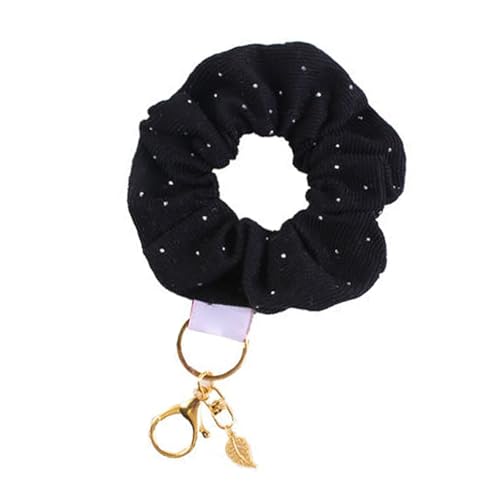 Elegantes, abnehmbares Haargummi mit Schlüsselanhänger, stabile Legierung, Anhänger, Handgelenk, Schlüsselhalter, Zubehör für trendige Damen von Generic