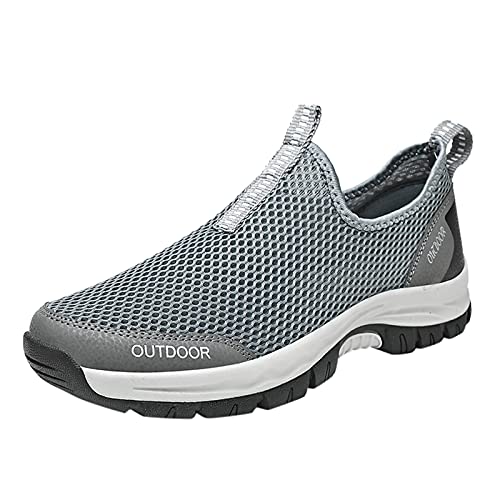 Elevate Shoes Herren Atmungsaktives Turnschuhe Walkingschuhe Slip On Turnschuhe Bootsschuhe Weiche Sohle Canvas Sneaker Freizeitschuhe Joggingschuhe Running Workout Sommerschuhe von Generic