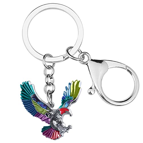 Emaille-Legierung Flying Eagle Schlüsselanhänger Vogel Charms Neuheit Geschenke für Frauen Mädchen Tasche Brieftasche (Mehrfarbig) von Generic