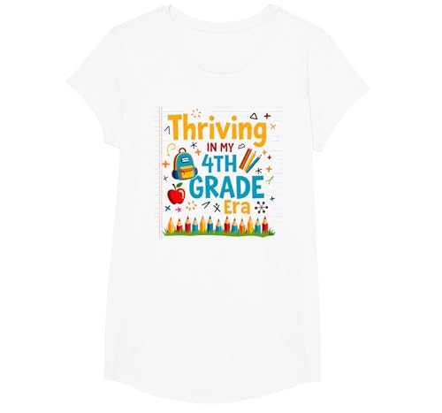 Erfolgreich in meiner 4. Klasse T-Shirt, Girls, Weiß, XS Erfolgreich in meiner 4. Klasse T-Shirt, Girls, Weiß, XS von Generic