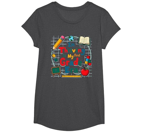 Erfolgreich in meiner ersten Klasse T-Shirt, Girls, Anthrazit Meliert, XS Erfolgreich in meiner ersten Klasse T-Shirt, Girls, Anthrazit Meliert, XS von Generic