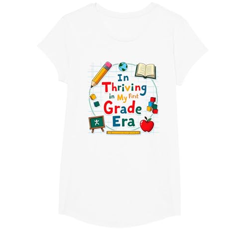 Erfolgreich in meiner ersten Klasse T-Shirt, Girls, Weiß, XS Erfolgreich in meiner ersten Klasse T-Shirt, Girls, Weiß, XS von Generic