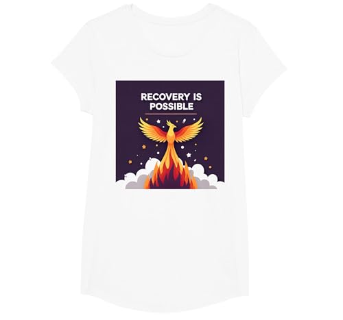 Erholung ist möglich Phoenix Rising Inspirational T-Shirt, Girls, Weiß, XS Erholung ist möglich Phoenix Rising Inspirational T-Shirt, Girls, Weiß, XS von Generic
