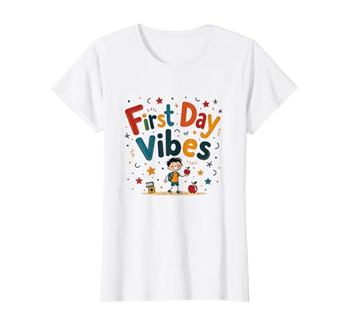 Erste Stimmung am ersten Tag im Kindergarten — Aufregung für Jungen T-Shirt, Damen, Weiß, XS Erste Stimmung am ersten Tag im Kindergarten — Aufregung für Jungen T-Shirt, Damen, Weiß, XS von Generic