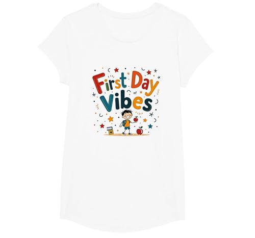 Erste Stimmung am ersten Tag im Kindergarten — Aufregung für Jungen T-Shirt, Girls, Weiß, XS Erste Stimmung am ersten Tag im Kindergarten — Aufregung für Jungen T-Shirt, Girls, Weiß, XS von Generic