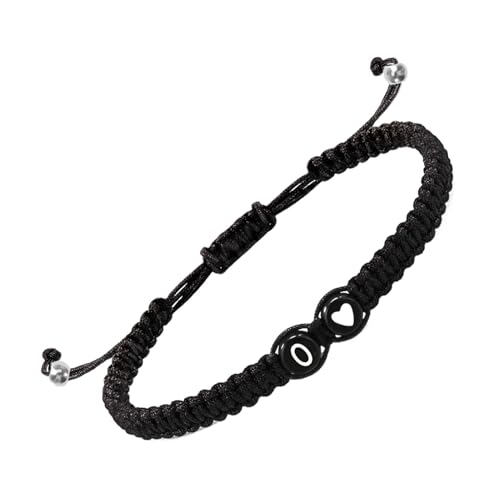 Erstes Armband Damen, Buchstabenarmbänder für Damen - 26 Buchstaben Armband - Verstellbares Herren Erstes Armband, 26 Buchstaben Erstes Bettelarmband, Handgefertigt für Mädchen, verwijzen naar von Generic