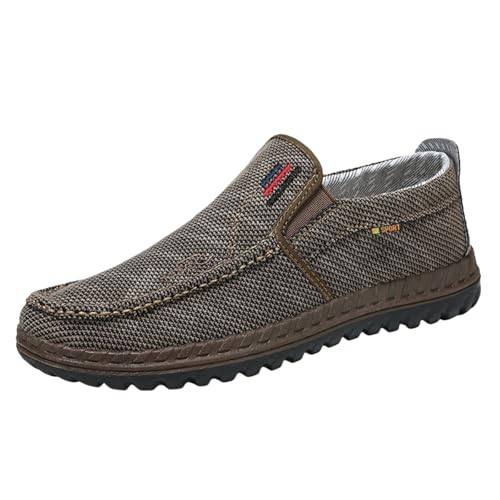 Espadrilles Herren Mesh Slippers, Mokassins Klassische Flache Espadrilles Canvas, Loafer rutschfeste Freizeitschuhe Sohlen Leichter, Lightweight Atmungsaktiv Casual Shoes, Penny Schuhe Schlupfschuhe Espadrilles Herren Mesh Slippers, Mokassins Klassische Flache Espadrilles Canvas, Loafer rutschfeste Freizeitschuhe Sohlen Leichter, Lightweight Atmungsaktiv Casual Shoes, Penny Schuhe Schlupfschuhe von Generic