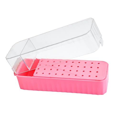 Etui für Nagelfräser – Organizer für Nagelwerkzeuge mit 40 Löchern | transparentes Gehäuse mit Deckel für Nagelhautpflege und Maniküre Pediküre zu Hause Etui für Nagelfräser – Organizer für Nagelwerkzeuge mit 40 Löchern | transparentes Gehäuse mit Deckel für Nagelhautpflege und Maniküre Pediküre zu Hause von Generic