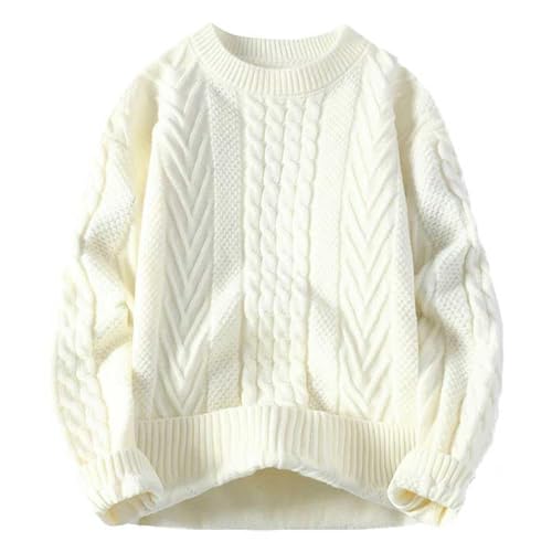 Europa Amerika Multicolor Teig Pullover Paar 2024 Stricken Slouchy Retro Lose Pullover Mantel Style Jacken Kostüm Mantel Herren von Generic