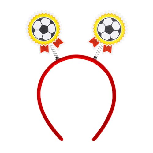 Europameisterschaft Fans Prop Fußball Haarnadel Dekoration Stirnband für Erwachsene Kinder BrU693 (Khaki, One Size) von Generic