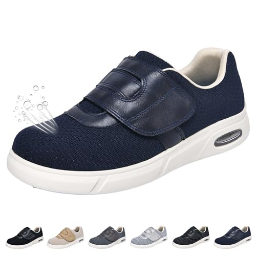 Extra Weit Diabetiker Schuhe Herren Damen Leichte Atmungsaktive Orthopädische Schuhe mit Verstellbare Verschluss für Geschwollene Füße Breite Füße von Generic