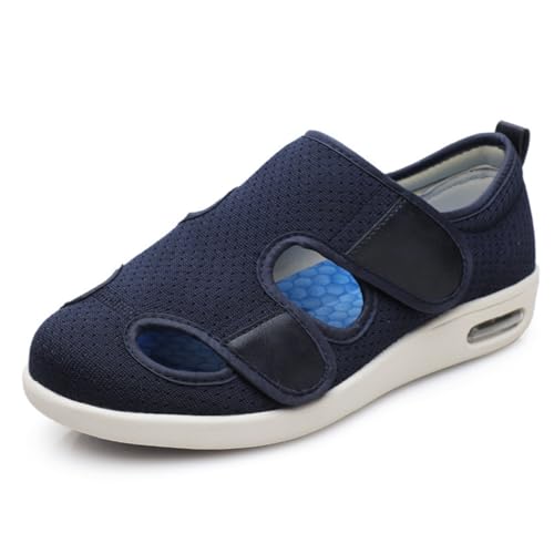 Extra breite Schuhe Frauen Männer, rutschfeste Luftkissen Barfuß geschwollene Füße Turnschuhe Memory Foam Orthopädische Schuhe,Blau,40 EU Extra breite Schuhe Frauen Männer, rutschfeste Luftkissen Barfuß geschwollene Füße Turnschuhe Memory Foam Orthopädische Schuhe,Blau,40 EU von Generic