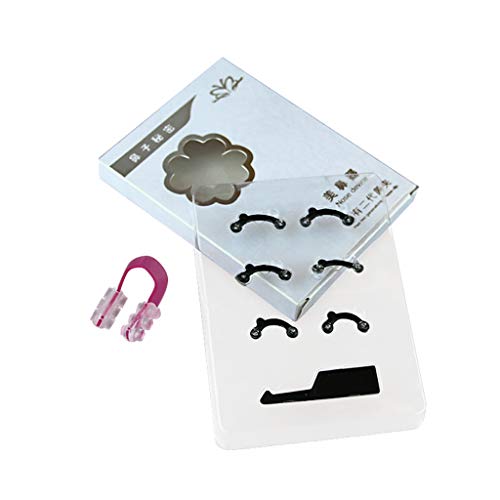 Eyeliner Magnetisch Farblos Nose Up Lifting Shaping Clip Set Shaper Beauty Tool 3 Größe Pflege Gerät (White, One Size) von Generic