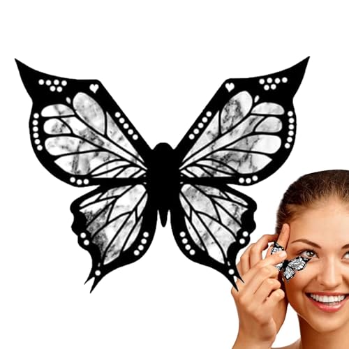 Eyeliner-Schablonen, Eyeliner-Schablonen-Werkzeug - Flexible Eyeliner-Lidschatten-Schablone,Multifunktionales Augen-Make-up-Werkzeug, Eyeliner-Former für Make-up-Anfänger von Generic