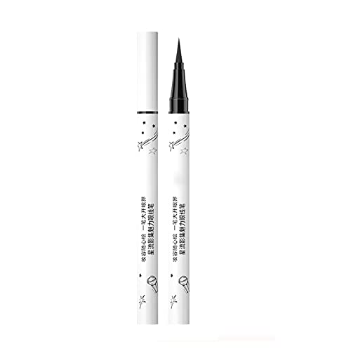 Eyeliner-Stift, ölfest, nicht verschmierend, Eyeliner-Stift, schweißfest, Anfänger-Eyeliner-Flüssigkeitsstift, 1 ml Schwamm Reinigung (Pink, One Size) von Generic