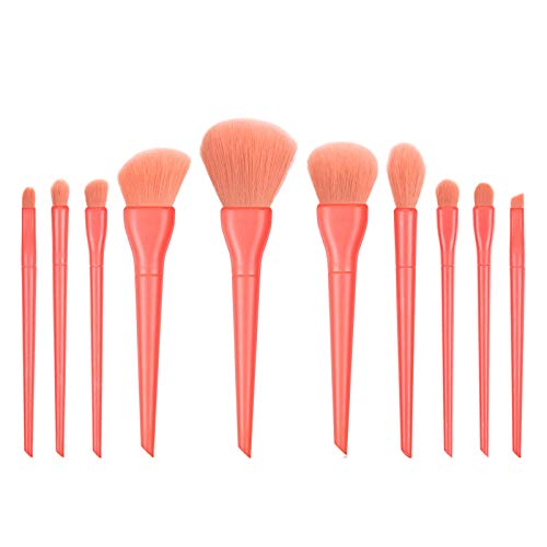 Eyeliner Up Make Brushes Kosmetische Augenbrauen 10PCS Concealer Foundation Brush Schablonen (Orange, One Size) von Generic