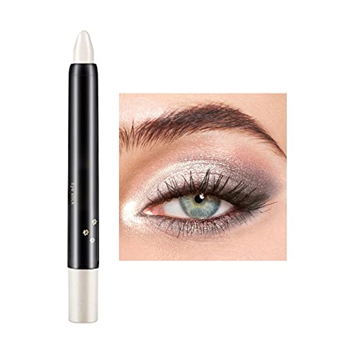 Eyeshadow Pencil Crayon Wasserfester Highlighter Lidschattenstift Eyeliner Lidschattenstift Eyeshadow Pen Erstellen Sie glitzerndes Augen-Make-up, einfach zu verwenden (A, One Size) von Generic