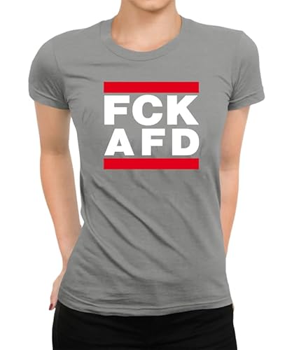 FCK GRN AFD - Anti-Grün oder AFD Demo-Shirt Widerstand Fuck Grüne AFD Tshirt Politik Anti Klimaaktivist - Protest, Umweltschutz Frauen Damen T-Shirt von Generic