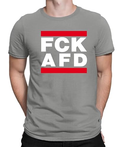 FCK GRN AFD - Anti-Grün oder AFD Demo-Shirt Widerstand Fuck Grüne AFD Tshirt Politik Anti Klimaaktivist - Protest, Umweltschutz Herren Männer T-Shirt von Generic