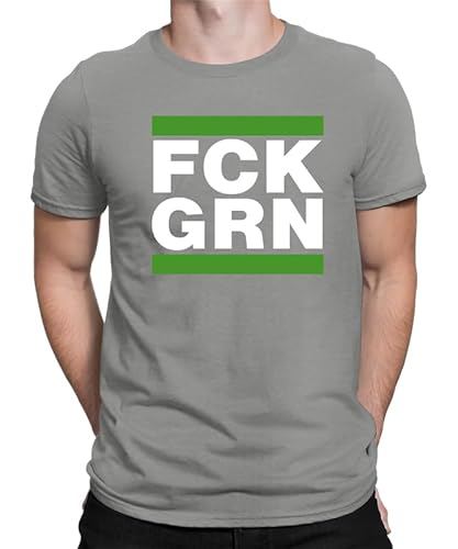FCK GRN AFD - Anti-Grün Demo-Shirt Widerstand Fuck Grüne AFD T-Shirt Politik Anti Klimaaktivist - Protest, Umweltschutz Herren Männer von Generic