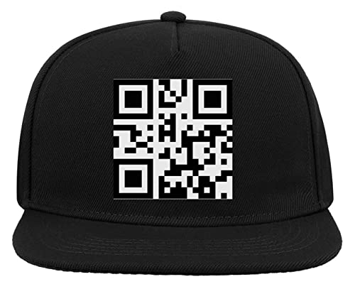 FCK Off QR Dictionary Code 5-Panel-Baseballmütze mit flachem Visier und Snapback Schwarz von Generic