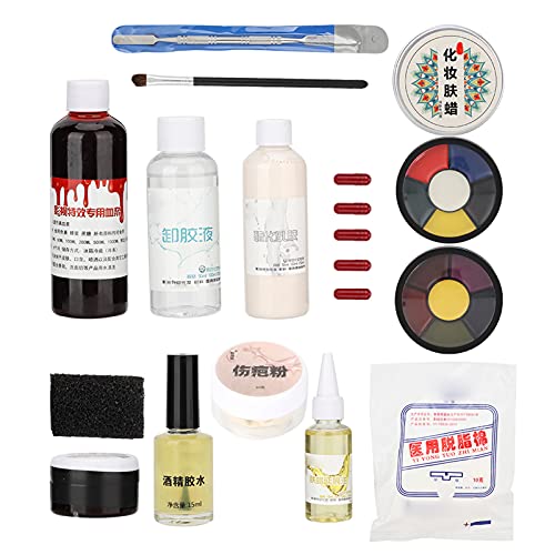 FX-Make-up-Set, Künstliche Wunde, Modellierung von Narben, Halloween-Spatel, Künstliche Blutnarben, Wundwachs-Entferner, FX-Make-up-Effekt-Werkzeug-Set, Spezielle Effekte für die von Generic