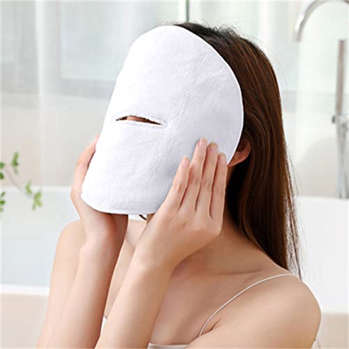 Facial Heat Therapy Towel, Wiederverwendbares Gesichtshandtuchmaske, Gesichts-Wärmetherapie-Handtuch, Heiß Und Kaltes Handtuch Masken, Beauty-Masken-Handtuch Für Frauen Mädchen (1 stück, B(Einloch)) von Generic