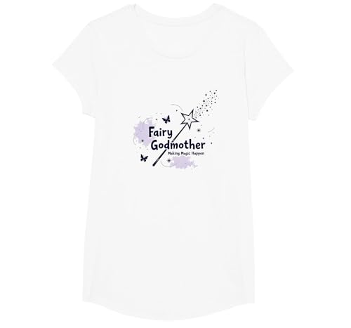 Fairy Godmother: So Wird Magie Wirklichkeit T-Shirt, Girls, Weiß, XS von Generic