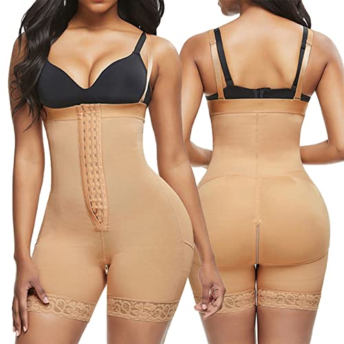 Fajas Bodyuit for Frauen Bauchkontrolle Ganzkörper Reduktoras y Moldeadoras Stufe 2 Faja BBL Taille Abschlange (Color : Beige, Size : S) von Generic