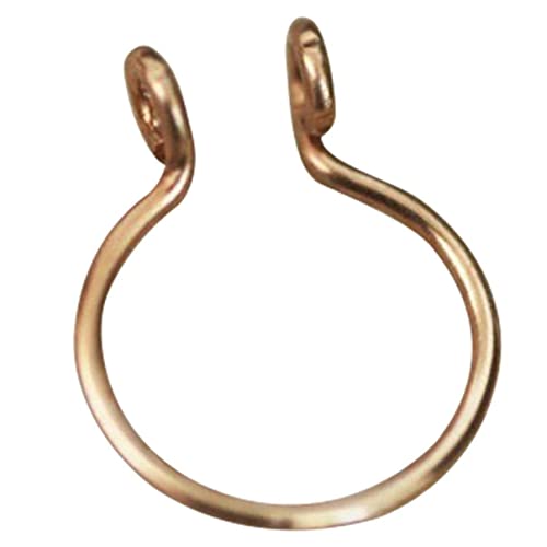 Fake Septum Clip On Non Piercing Swirls Septum Nase Ring Fake Schmuck für Frauen Geburtstag Valentinstag Geburtstag Gelbgold robust und praktisch Design praktisch und langlebig, Harz von Generic