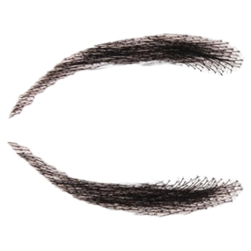 Falsche Wimpern Echthaar - Falsche Wimpern für Männer, 1 Paar Augenbrauen aus gefälschter Spitze - Wiederverwendbare Augenbrauen aus falscher Spitze - atmungsaktiv für Urlaubs-Make-up - ein von Generic