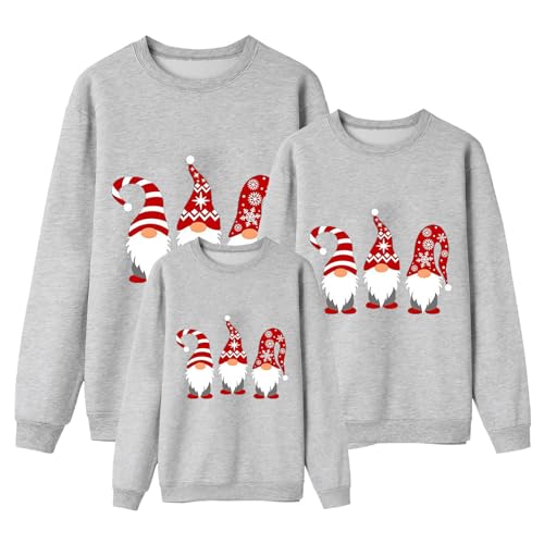 Familien Weihnachtspullover Set,Family Christmas Sweatshirt Fun Rentier Weihnachtspulli Weihnachten Pulli Pullover für Damen Herren Kinder 31 von Generic