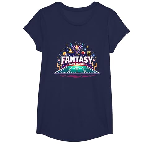 Fantasy Over Reality Fußball Herren Sportbegeisterte T-Shirt, Girls, Marineblau, XS Fantasy Over Reality Fußball Herren Sportbegeisterte T-Shirt, Girls, Marineblau, XS von Generic