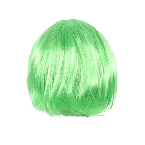 Farbe Für Kleidung Blau Party- und Charlestonperücke Kabarettperücke Charlestonperücke Faschingsperücke Haarreif (Green, One Size) von Generic