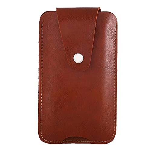 Farbe Tasche Tasche Taille Neutral Telefonkarte Solide Tasche Schloss Mode Gürtel Paket Hasp Plug Hüfttaschen Hüfttaschen Gürteltasche (Brown, 16.5X1X10CM) von Generic
