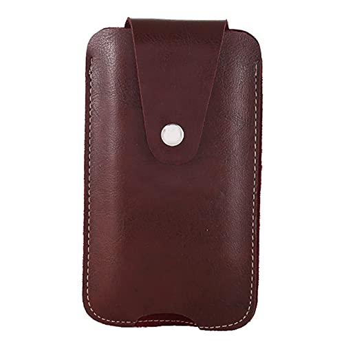 Farbe Tasche Tasche Taille Neutral Telefonkarte Solide Tasche Schloss Mode Gürtel Paket Hasp Plug Hüfttaschen Hüfttaschen Gürteltasche (Coffee, 16.5X1X10CM) von Generic