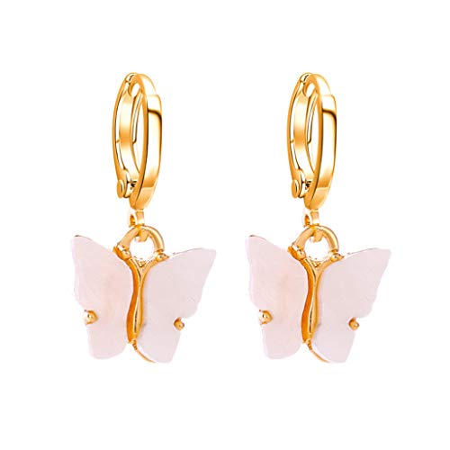 Farbige Creolen in Schmetterlingsform aus Acryllegierung für Damen von Generic