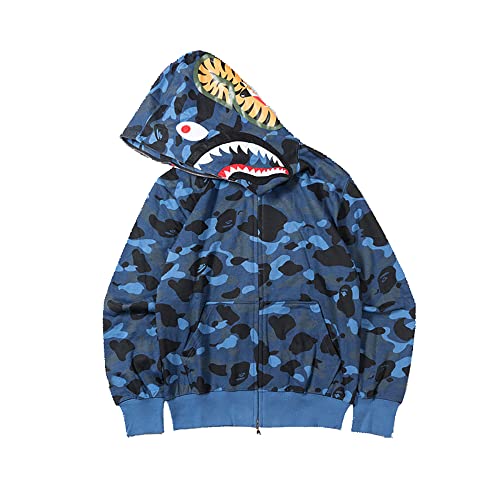 Fashion Printed Hoodie Sweatershirt Full Zip Jacke für Männer Frauen Jacke Sweatshirt Camouflage von Generic