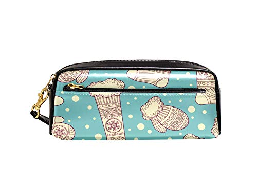 Federmäppchen Fäustlinge Und Wollsocken Mäppchen Mit Reißverschluss Stiftetasche Premium Make-Up Tasche Für Schulsachen Schule Mädchen von Generic