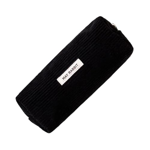 Federmäppchen – Federmäppchen aus Cord | Cord-Federmäppchen mit großem Fassungsvermögen | Kosmetiktasche | Multifunktionale Make-up-Tasche | Süßes Federmäppchen | Schulbedarf | Federmäppchen von Generic