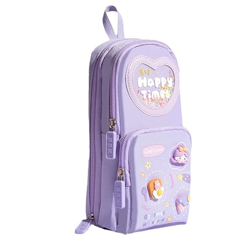 Federmäppchen – Federmäppchen für Mädchen, süßes Federmäppchen | Miniatur-Rucksack-Federmäppchen, Federmäppchen mit großer Kapazität, stehender Rucksack-Stifthalter, Box-Organizer, kleines Federmäppch von Generic