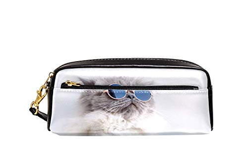 Federmäppchen Katze Mit Sonnenbrille Tasche Stylisches Federtasche Strapazierfähig Make-Up Tasche Für Büro Erwachsener Damen von Generic