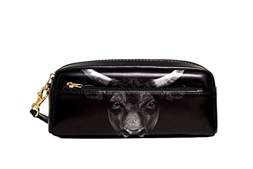 Federmäppchen Schwarzes Kuhgesicht Briefpapier Tasche Premium Bleistift Tasche Praktischem Stiftetasche Griff Für Mädchen Erwachsener College-Studenten von Generic