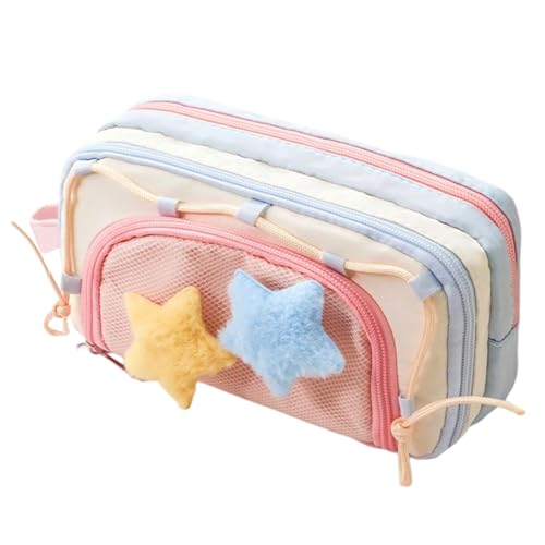 Federmäppchen Tasche | Großes Federmäppchen Etui - Schreibwaren Schulbedarf für Lineal Radiergummi Marker Notizzettel College Reise Geburtstag Kindergarten von Generic