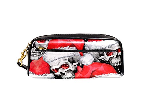 Federmäppchen Weihnachtsmütze Totenkopf Bleistiftetui Strapazierfähig Bleistifttasche Stylisches Make-Up Tasche Für Damen Mädchen Jungen Federmäppchen Weihnachtsmütze Totenkopf Bleistiftetui Strapazierfähig Bleistifttasche Stylisches Make-Up Tasche Für Damen Mädchen Jungen von Generic