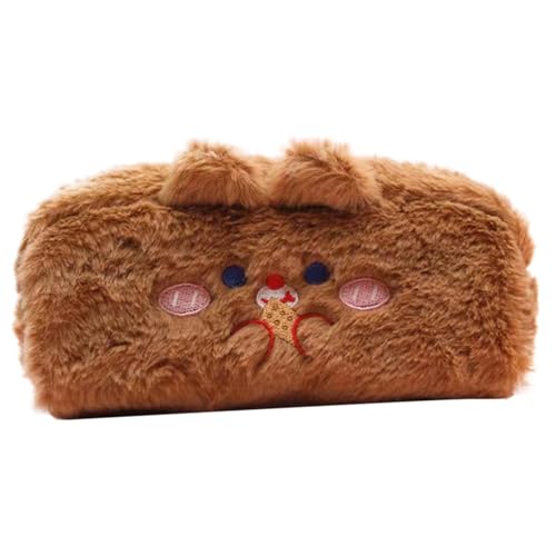 Federmäppchen für Plüsch Bär, Veranstalter für Cartoon Bär Stift - Plüsch Federmäppchen Fuzzy Federmäppchen - Niedliche Bär Stift Tasche Große Stifthalter weiche Plüsch Stift Tasche für von Generic