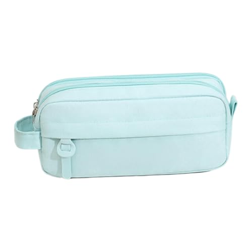 Federmäppchen – geräumiger Stift-Organizer mit dul-Fächern, tragbare Stifttasche | Oxford-Tuch-Journaling-Zubehör, stilvolle Schul-Bleistifttasche für Studenten, Profis, Reisende, 21 x 9 x 6 cm von Generic